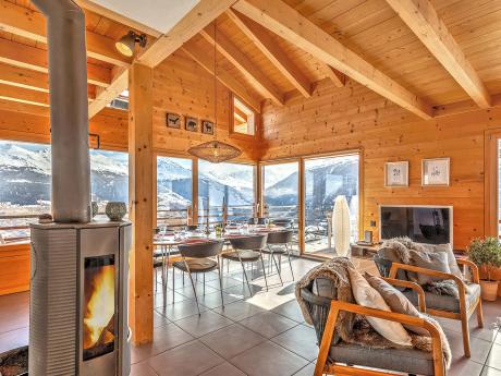 Chalet sur Piste - Wohnraum