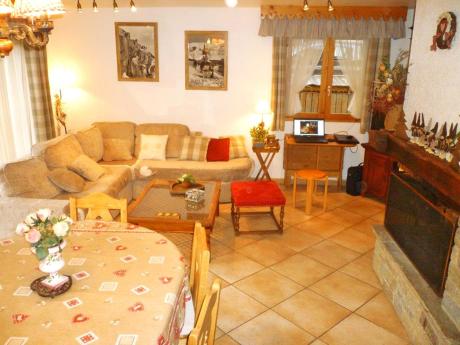Chalet Raffort Méribel - Wohnraum