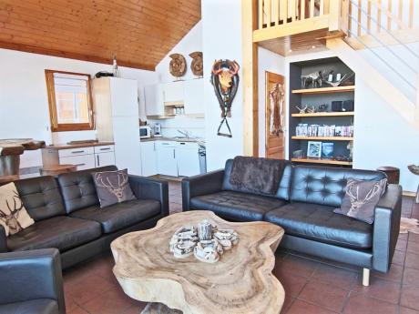 Chalet de Bellecôte Chateau Doggestein - Wohnraum