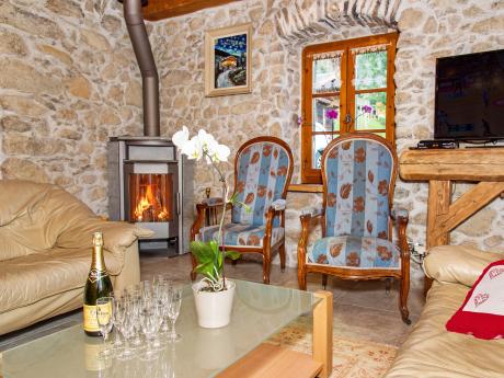 Chalet Petit Châtel - Wohnraum