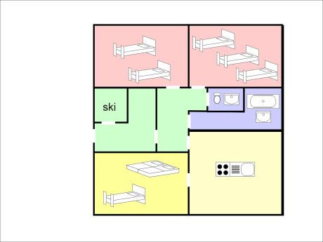 Chalet de Savoie - Grundriss - Etage 1