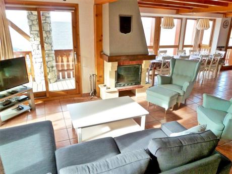 Chalet de Bellecôte Hunting Lodge - Wohnraum