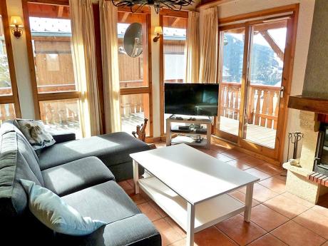 Chalet de Bellecôte Hunting Lodge - Wohnraum