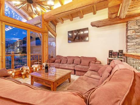 Chalet Perle des Neiges - Wohnraum