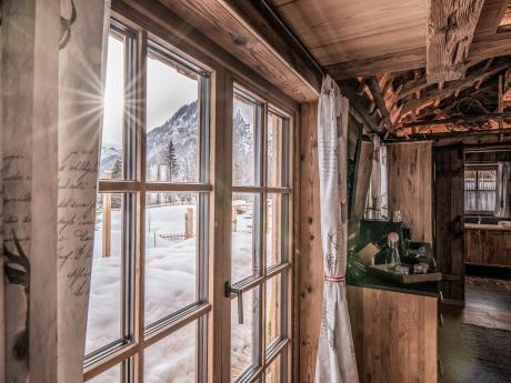 Lech-Chalet Liebe - Wohnraum