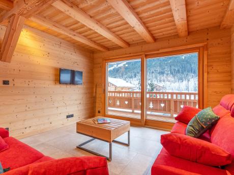 Chalet Soleil d'Abondance - Wohnraum