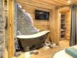 Chalet Diamant du Paradis - chambre avec baignoire