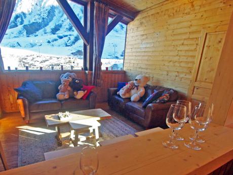 Chalet Pré Saint-Jacques - Wohnraum