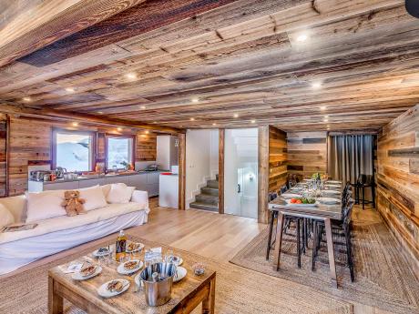 Chalet Paradis Blanc - Wohnraum