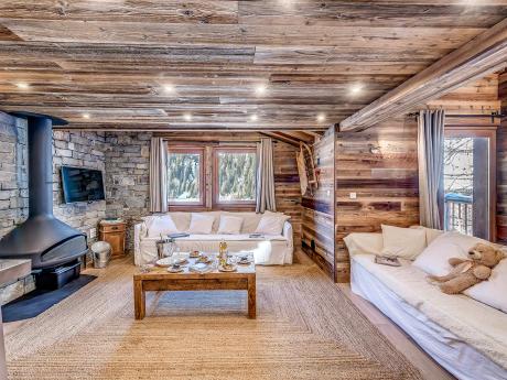 Chalet Paradis Blanc - Wohnraum