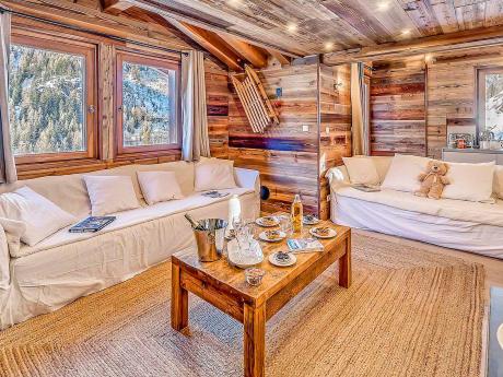 Chalet Paradis Blanc - Wohnraum