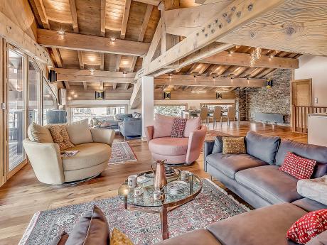 Chalet Casa Alba - Wohnraum