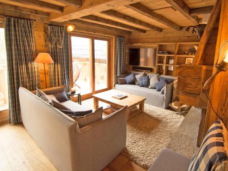 Chalet Riondaz - Wohnraum