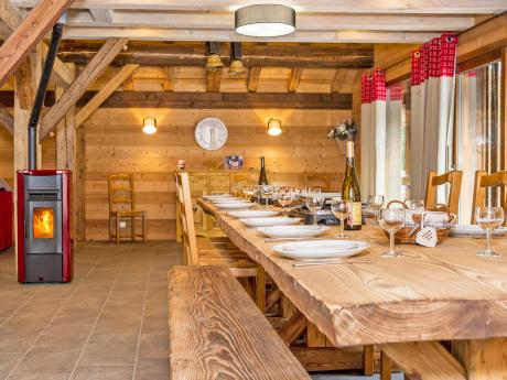 Chalet Pré La Joux - Essbereich