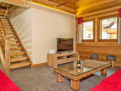 Chalet Pré La Joux - Wohnraum