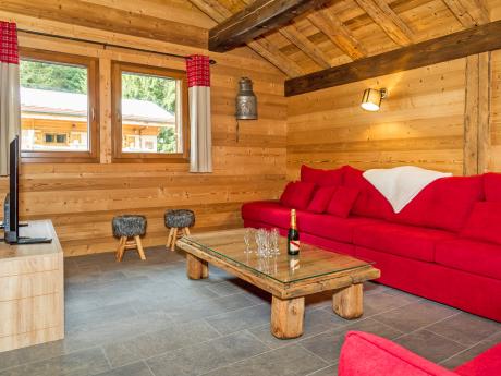 Chalet Pré La Joux - Wohnraum