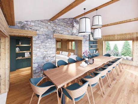Chalet les Coches - Essbereich (Beispiel)