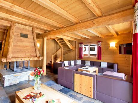 Chalet Loup Lodge - Wohnraum