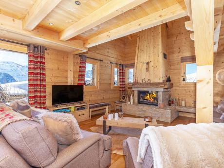 Chalet Les Mouflons - Wohnraum