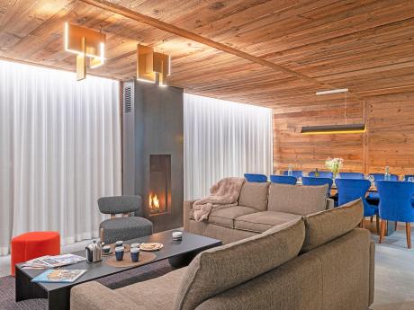 Chalet Harmonie Vaujany - Wohnraum