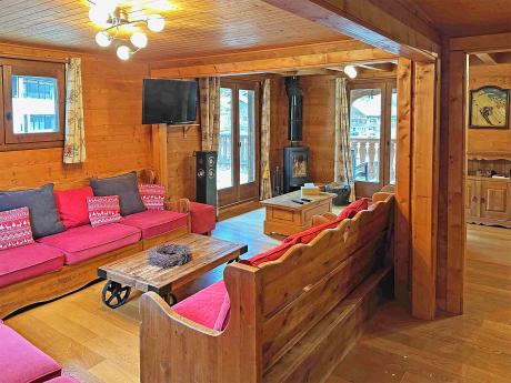 Chalet Au Pied du Linga - Wohnraum