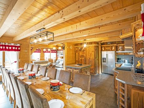 Chalet Coeur Petit Châtel - Essbereich